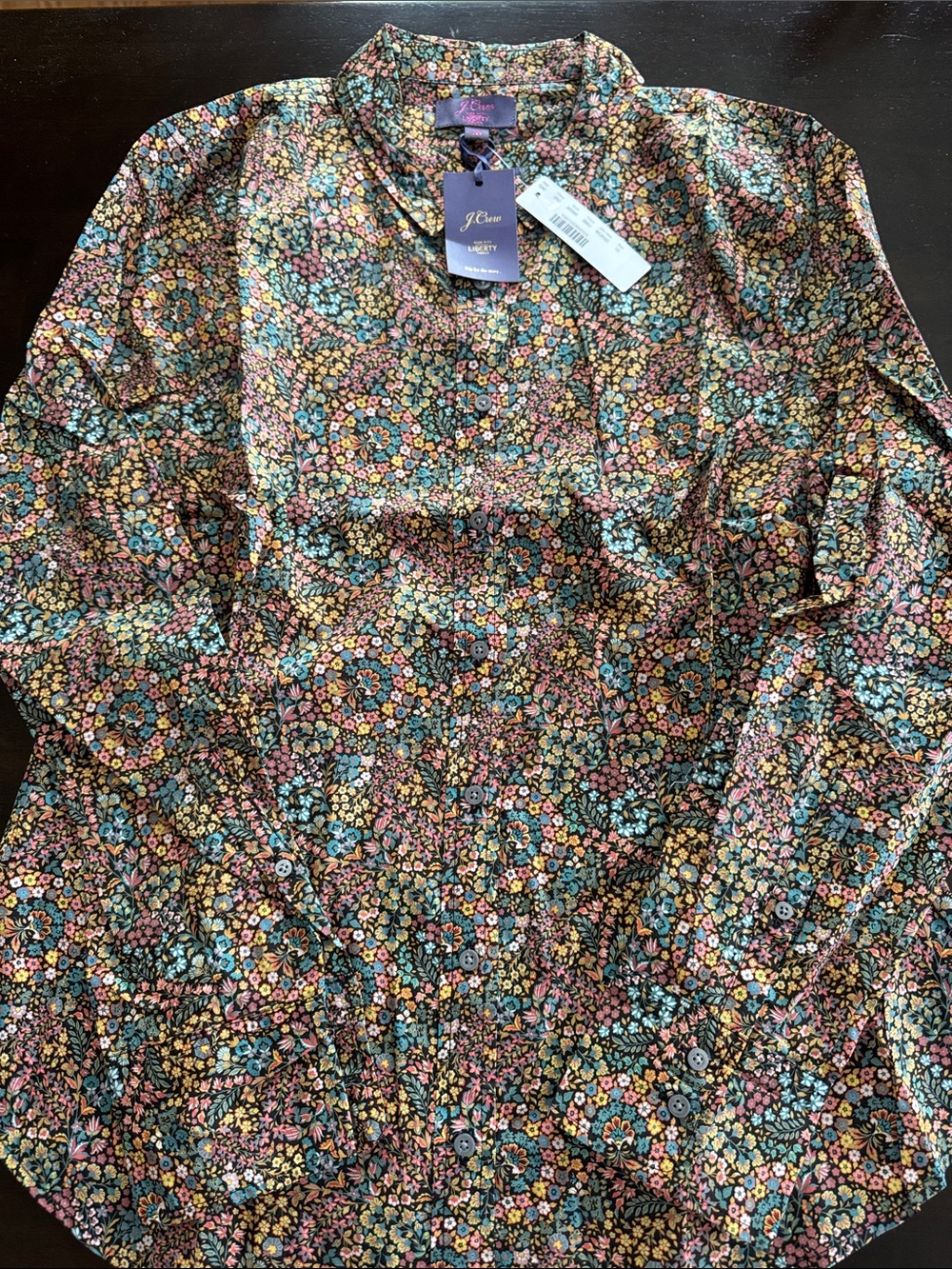 J. Crew Liberty Fabric Slim Fit Button-Down Shirt